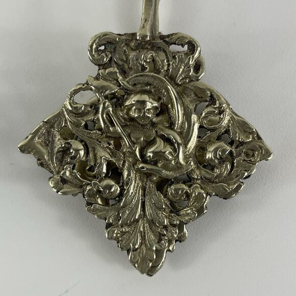 Vintage 7” Ornate Serving , biscuits /Toast Tongs 1920s Made In Italy - Picture 7 of 10